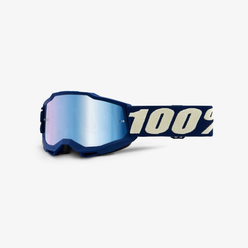100% Accuri 2 Junior Deepmarine Goggle - Blue Mirror Lens (Youth)