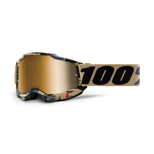 100% Accuri 2 Tarmac Goggle - True Gold Mirror Lens