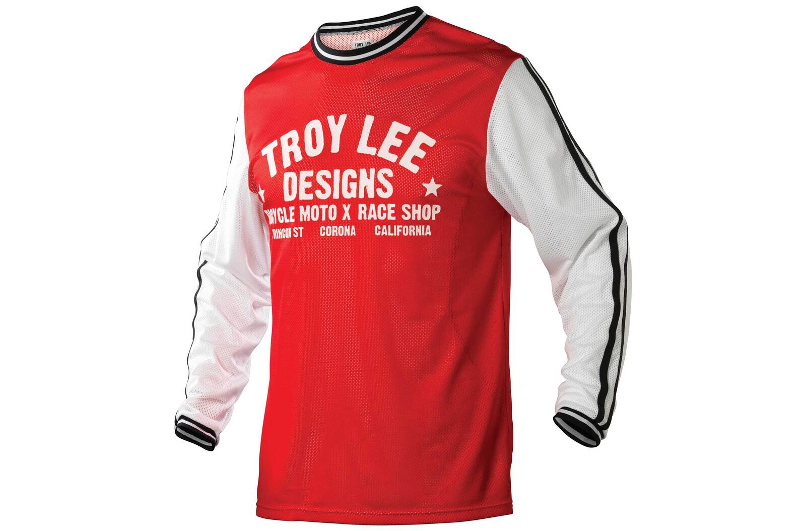 retro red and white