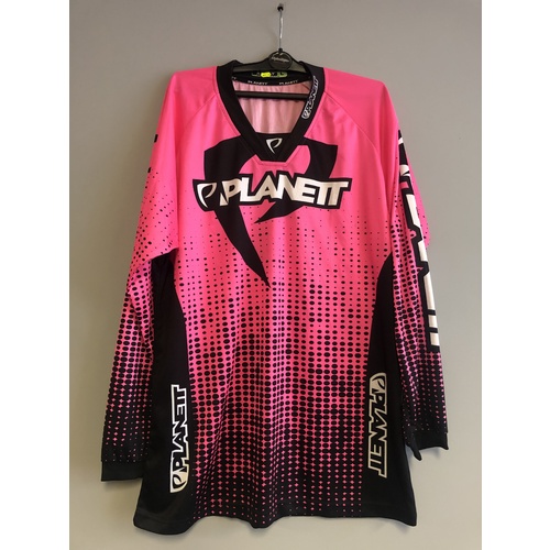 Planett Neon Pink/Black Dot Jersey