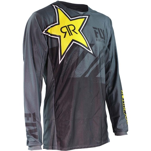 Fly 2019 Kinetic Rockstar Mesh Grey/Black Jersey