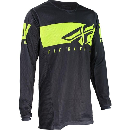 Fly 2019 Kinetic Mesh Shield Grey/Hi Vis Jersey