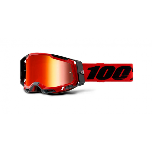 100% Racecraft 2 Red Goggles - Red Mirror Lens