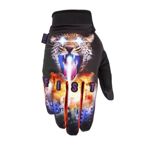 Fist Laser Leopard Gloves
