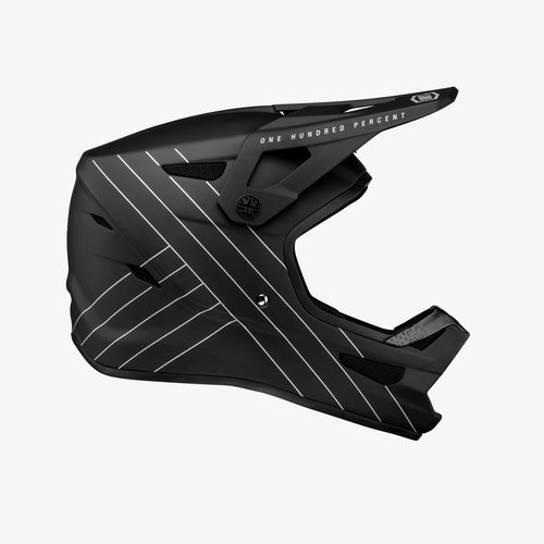 100% Status Essential Black Helmet