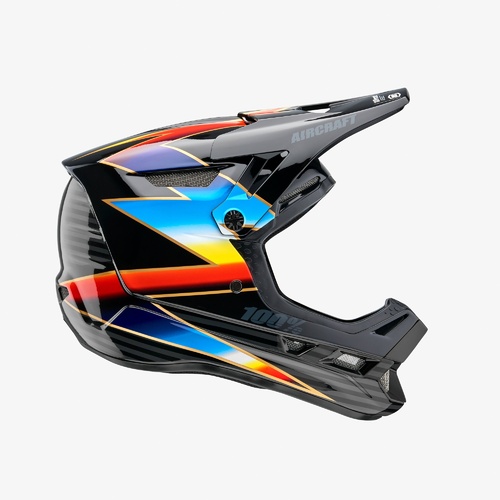 100% Aircraft Composite Knox Black Helmet