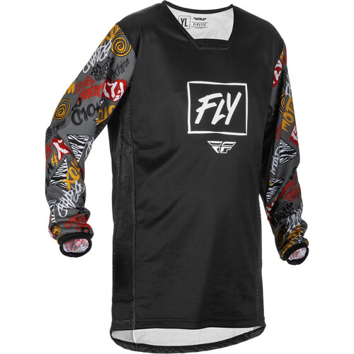 Fly Racing 2022 Kinetic Rebel Black/Grey Jersey