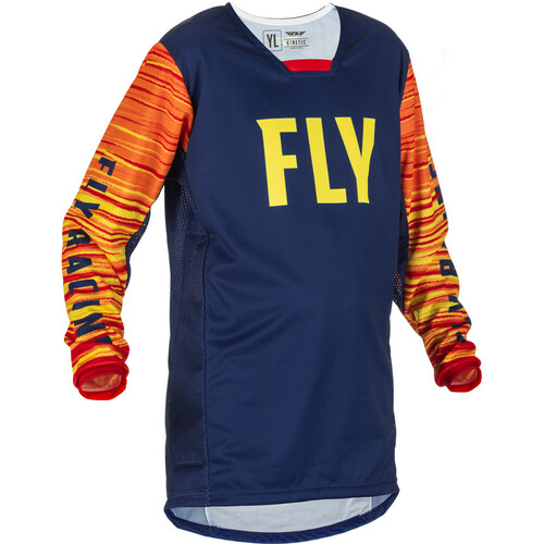 Fly Racing 2022 Kinetic Wave Navy/Red/Yellow Jersey