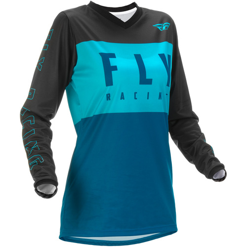 Fly Racing 2022 F-16 Aqua/Dark Teal/Black Jersey