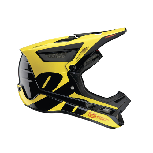 100% Aircraft Composite Neon Yellow Helmet