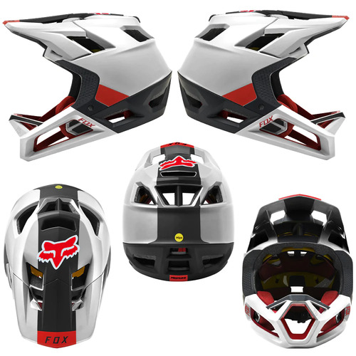 FOX Proframe Blocked Fullface Helmet Black/White