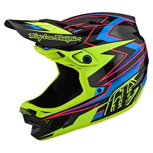 TLD 22W D4 Carbon MIPS Volt Black/Fluro Yellow Helmet