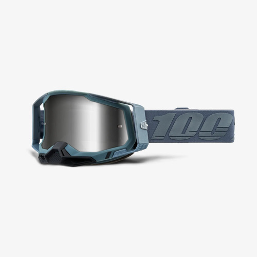 100% RACECRAFT 2 Goggle Battleship (Mirror Silver Lens)