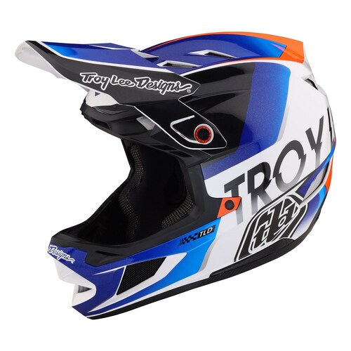 TLD 2023 D4 Composite MIPS Qualifier White/Blue Helmet