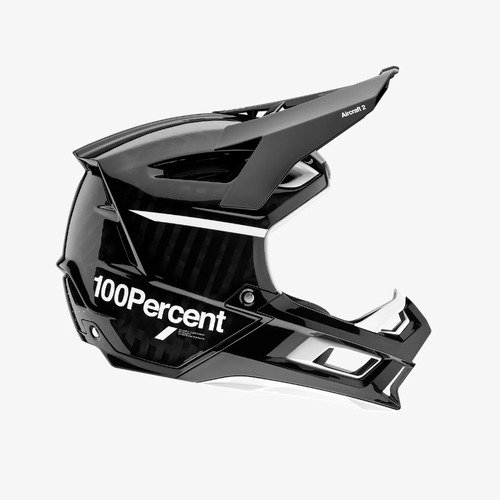 100% 2023 Aircraft 2 Carbon Black/White Helmet