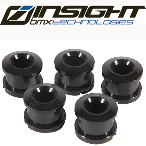 Insight Cromo Chainring Bolts Black