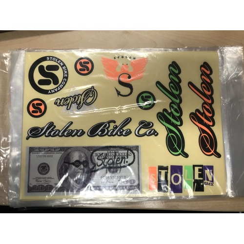 Stolen Bike Co Sticker Sheet