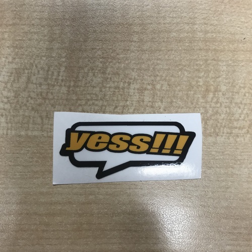 YESS BMX Speech Sticker