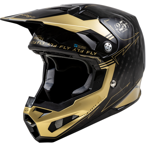 Fly Racing 2024 Formula S Carbon Legacy Black/Gold Helmet
