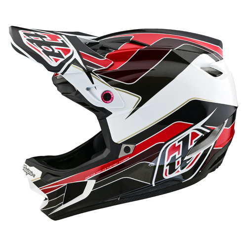 TLD 2024 D4 Poly Block Charcoal/Red Helmet