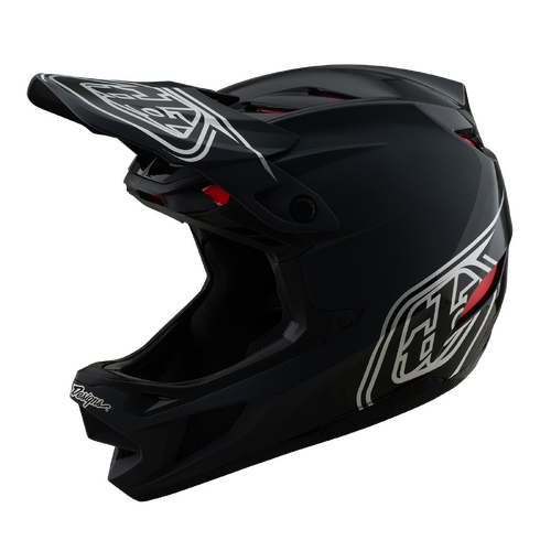 TLD 2025 D4 Polyacrylite MIPS Shadow Black Helmet