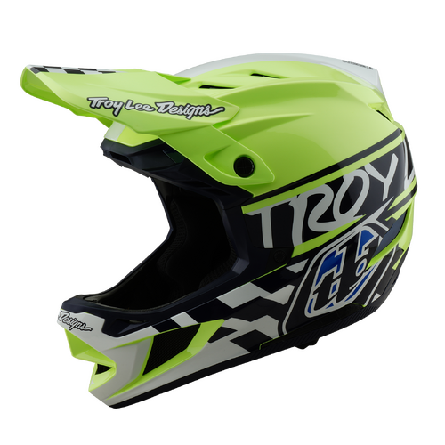 TLD 2025 D4 Polyacrylite MIPS Fifty-50 Navy/ Glo Yellow Helmet