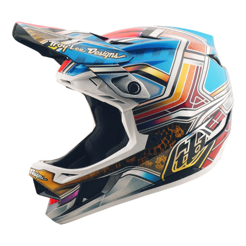 TLD 2025 D4 Carbon MIPS LowRider Blue Helmet