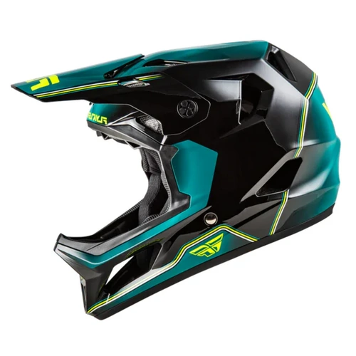 Fly Racing 2026 Rayce MTB/BMX Helmet - Black/Teal/Hi Vis