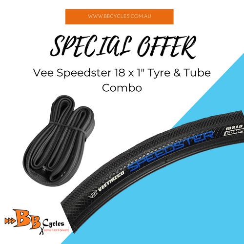 Vee Speedster Wire 18" x 1 Tyre & Tube Combo