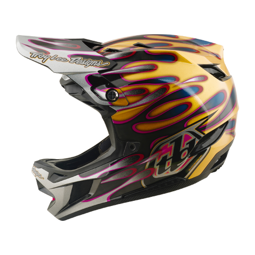 TLD 2026 D4 Carbon MIPS Overspray Gold/Black Helmet