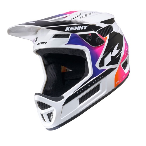 Kenny Racing Elite Graphic Helmet - White Gradient
